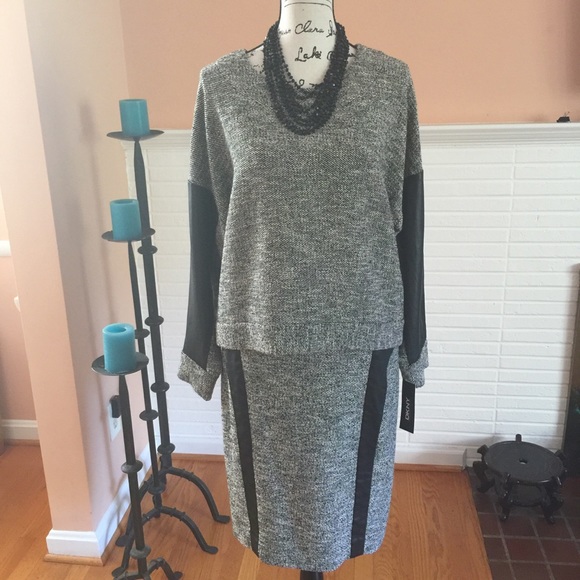 DKNY Lambskin Leather & Tweed 2PC - Combined Price - Picture 1 of 8